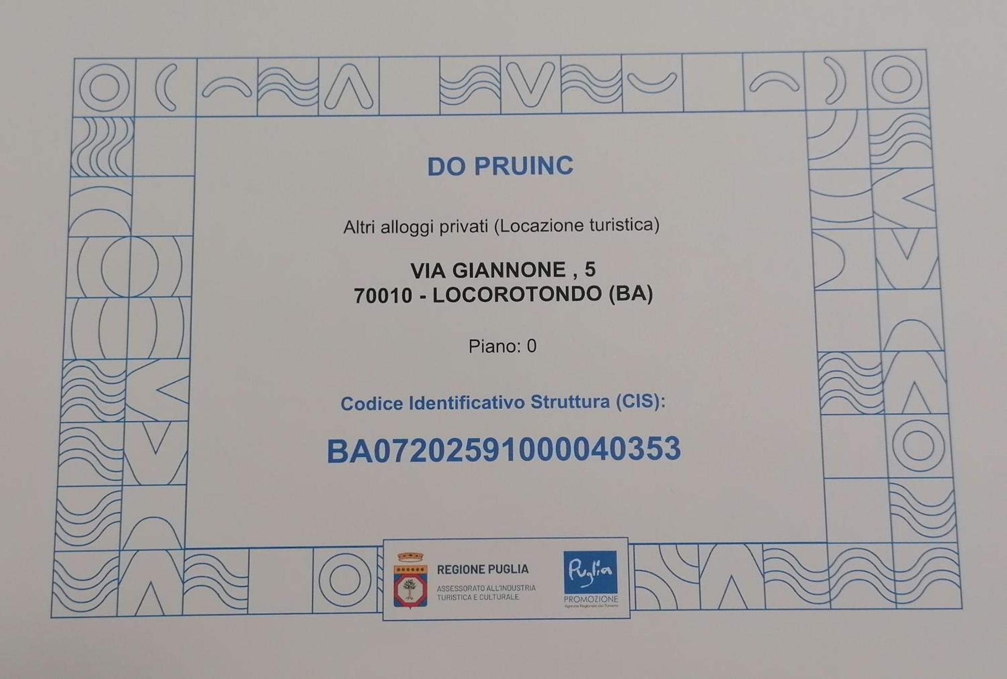 Do Pruinc Villa Locorotondo Dış mekan fotoğraf